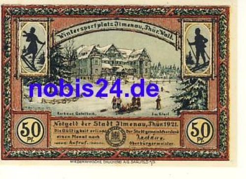 98693 Ilmenau emergency money 50 pfennigs 1921