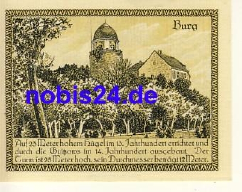 19309 Lenzen emergency money 50 pfennigs around 1920