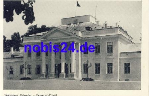 Warszawa Belweder Palast *ca.1950