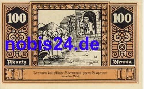 19336 Wilsnack emergency money 100 pfennigs 1922