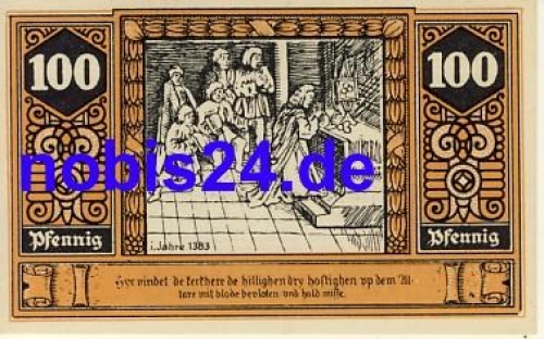19336 Wilsnack emergency money 100 pfennigs 1922