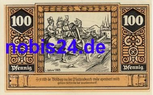 19336 Wilsnack emergency money 100 pfennigs 1922