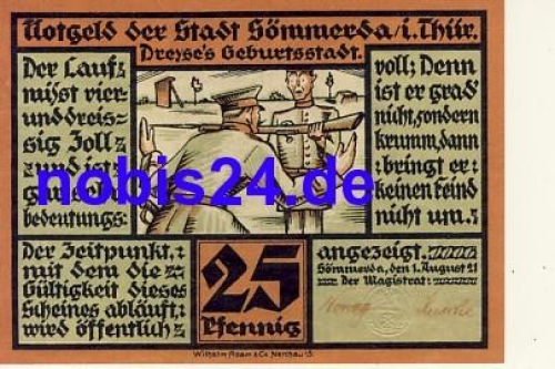 99610 Soemmerda emergency money 25 pfennigs 1921