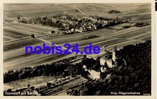 99438 Tonndorf with castle aerial photo o 1938