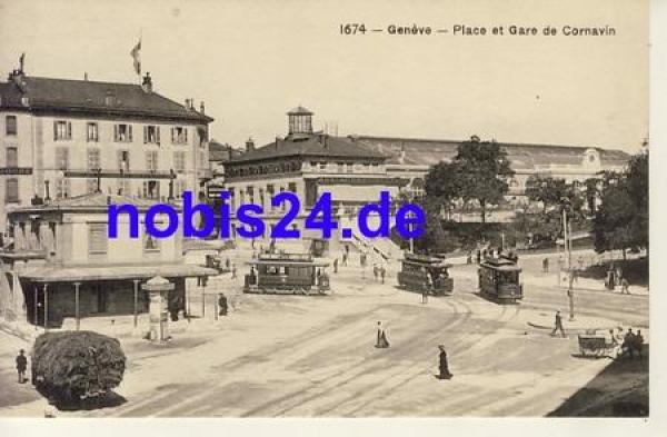 Geneve Place Gare de Cornavin  *ca.1920