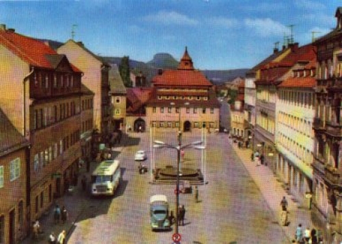 01814 Bad Schandau Markt gebr. 21.7.1987