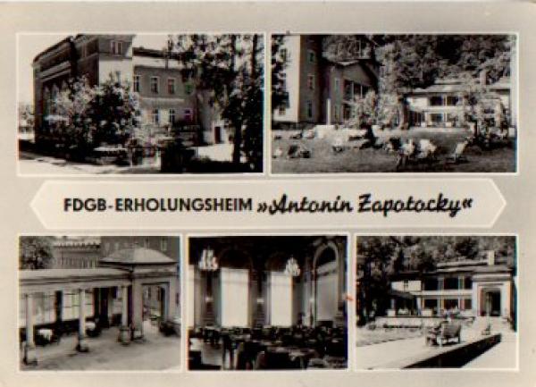 01814 Bad Schandau, FDGB-Erholungsheim Antonin Zapotocky o 7.6.1966