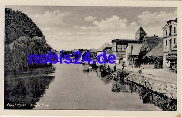 19395 Plau am See Elde Wasserstrasse *ca.1955