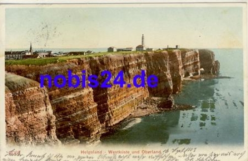 Helgoland Westküste Oberland o 1903