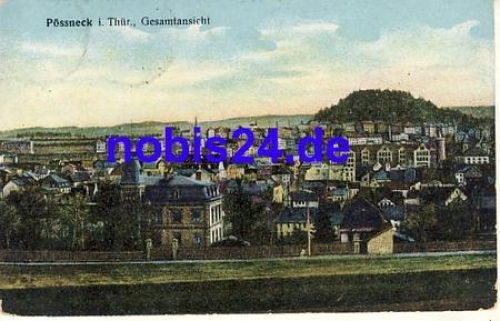 07381 Poessneck  o 1922