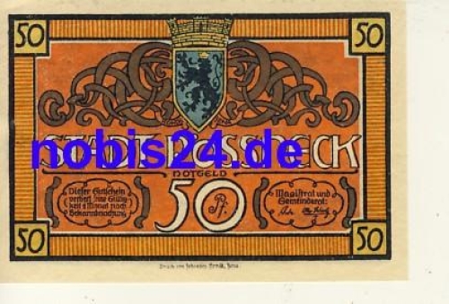 07381 Poessneck Notgeld 50 Pfennige um 1920