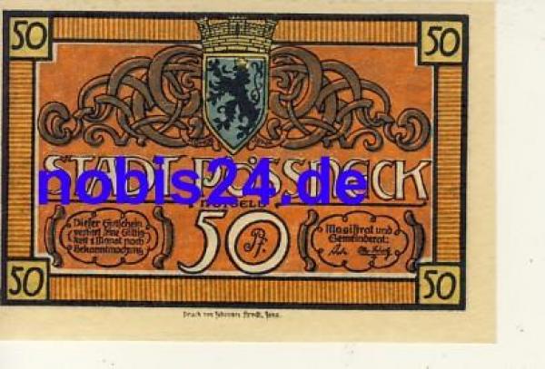 07381 Poessneck Notgeld 50 Pfennige um 1920