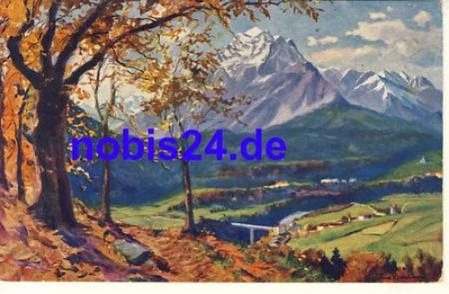 Graubuenden artist card o 1947
