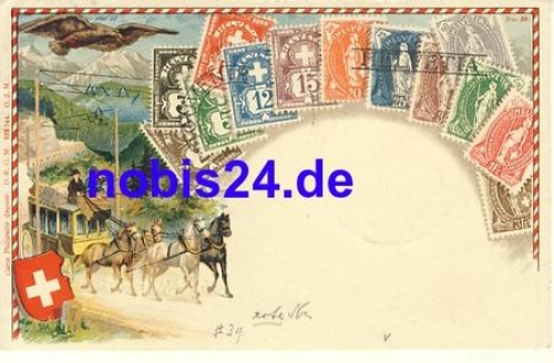 Postkutsche Briefmarken Schweiz o 1938 ​​​​​​​RS stempel berlin Charlottenburg Handwerker Ausstellung 1938