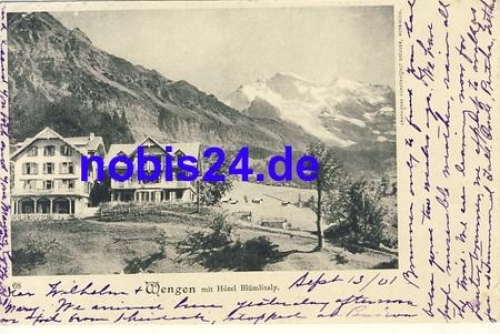 Wengen Hotel Blümlisalp o 1901