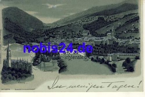 Schweiz - Lichtensteig Litho o 1900