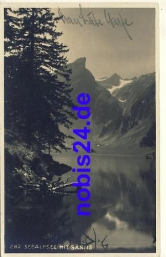 Seealpsee mit Santis o 1925