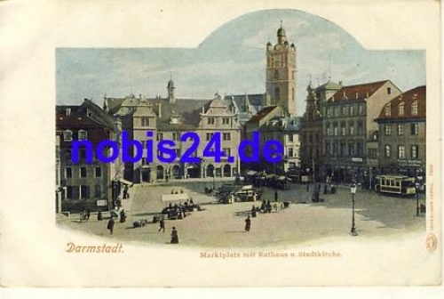 64283 Darmstadt Marktplatz *ca.1900