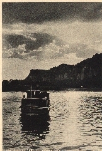 Elbdampfer bei Kurort Rathen o ca. 1940