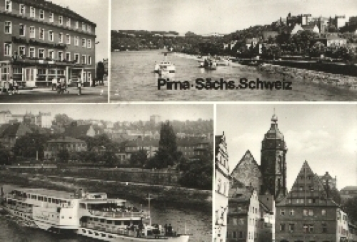 Elbe steamship "Wilhelm Pieck" in Pirna on September 12th, 1977