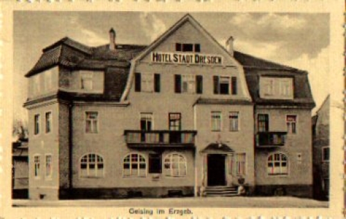 01778 Geising Hotel Stadt Dresden *ca. 1920