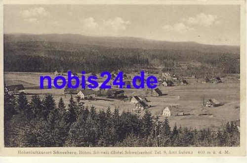 Schneeberg Děčínský Sněžník ca.1927