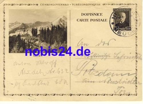 Tatry postal stationery o 1931