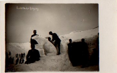 01778 Geising toboggan run Real photo *ca. 1930