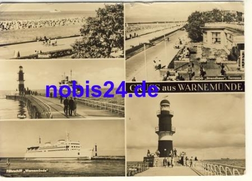 Warnemunde postcard o 1967