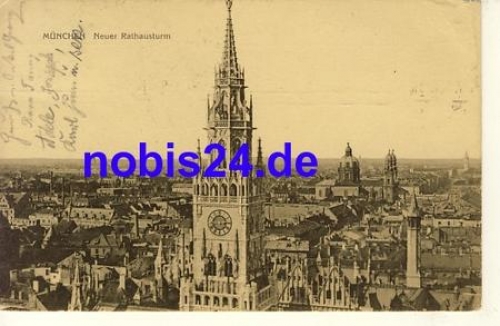 München Rathausturm o 1911