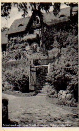 01824 Konigstein school camp of the city of Dresden *approx. 1950