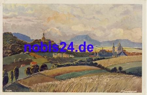 Fulda total artist map Schmiegelow * around 1930