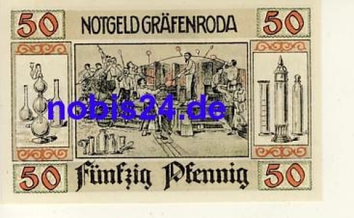99330 Gräfenroda Notgeld 50 Pfennige um 1920