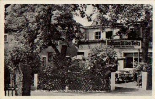 01814 Waltersdorf, Gasthaus Stiller Fritz, gebr. ca. 1950