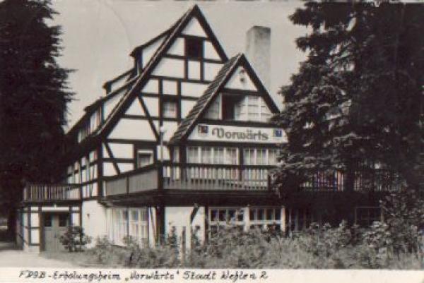 01829 Wehlen FDGB convalescent home "forward" br. circa 1960