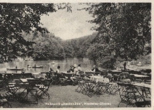 01689 Niederau-Oberau Volkspark Buschmuehle o ca. 1950