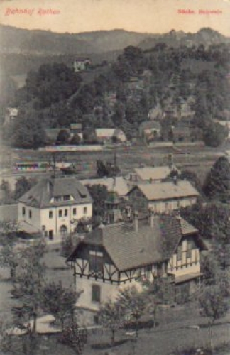 01824 Rathen Bahnhof *ca. 1910