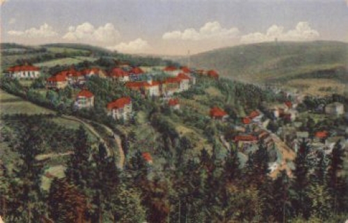 Bad Gottleuba Heilstätte mit Stadt gebr. 6.5.1925