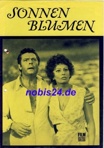 Sunflowers (I girasoli) with Sophia Loren, Marcello Marstroianni 36/72 progress program