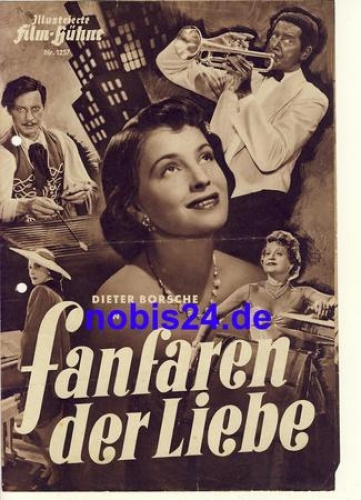 Fanfares of Love with Dieter Borsche, Inge Egger, Grethe Weisser Illustrated Movie Stage #1257
