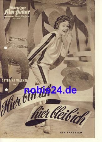 Here I am, here I stay with Caterina Valente Illustrated Film Stage No. 4630