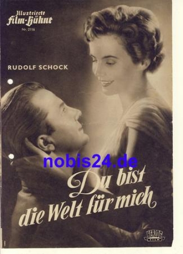 You are the world for me, with Rudolf Schock, Annemarie Düringer Illustrated Movie Stage #2116