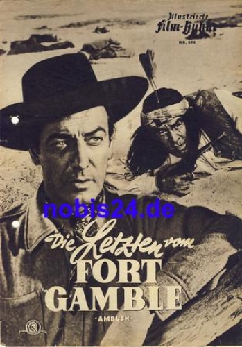 The Last of Fort Gamble (Ambush) with Robert Taylor, John Hodiak Illustrated Movie Stage #890