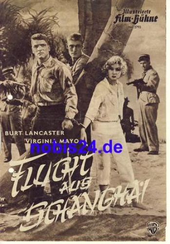 Escape from Shanghai - USA film with Burt Lancaster Virinia Mayo ​​​​​​​Illustrated Film Stage No. 2793