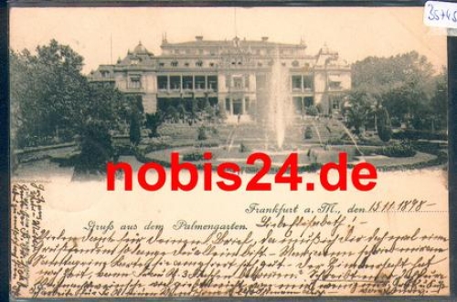 Frankfurt Main Palmengarten o 17.11.1898