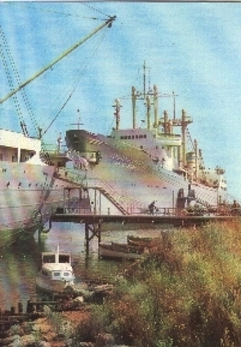 Merchant ship type Frieden Rostock Schmarl * approx. 1980