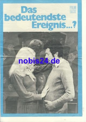 Das bedeutendste Ereignis...? mit Marcello Mastroianni, Catherine Deneuve 40/74 Film für Sie