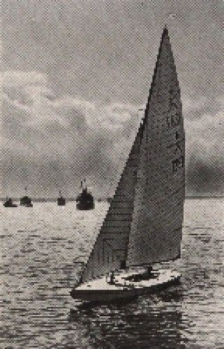 Olympic Games 1936 The German yacht Wannsee Dr. Bischoff, won the starting class