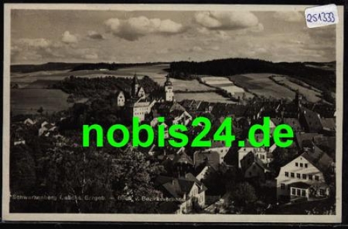 08340 Schwarzenberg Blick vom Bezirksverband *1933
