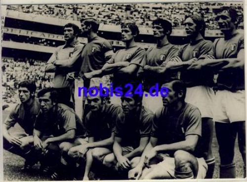 Italy national team Soccer World Cup 1970 Mexico real photo about A5 sports picture Walter Rohrlapper Leipzig